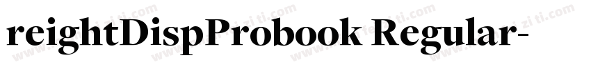 reightDispProbook Regular字体转换